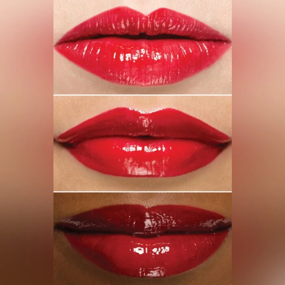 NWT Mary Kay Unlimited Lip Gloss ICONIC RED Cream Finish Shine Red Brown Color